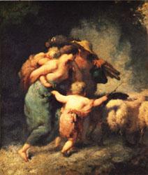 Jean Francois Millet The Return of the Flock oil painting picture